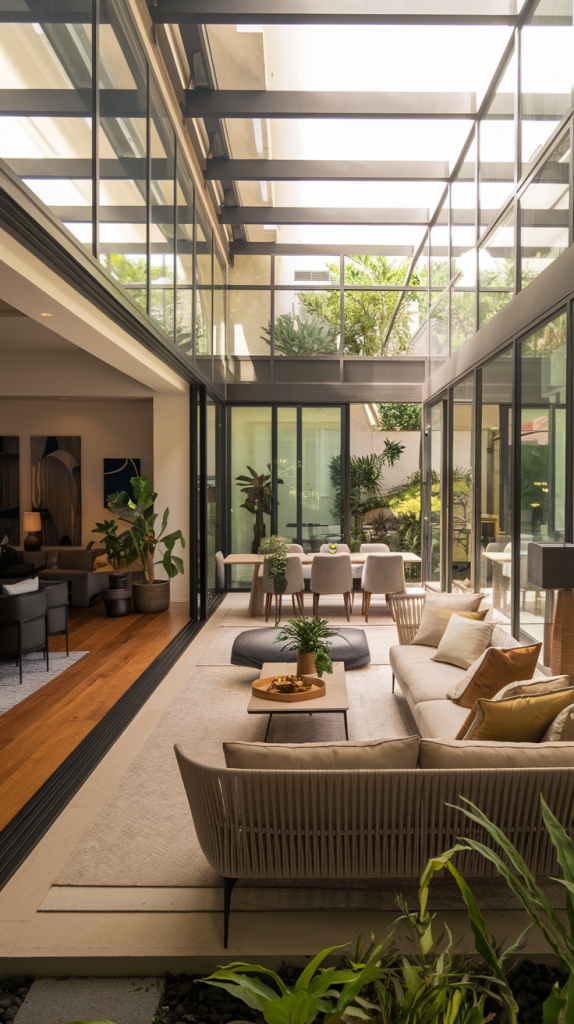 28 Modern Indoor-Outdoor Living Room Inspirations for Seamless Living