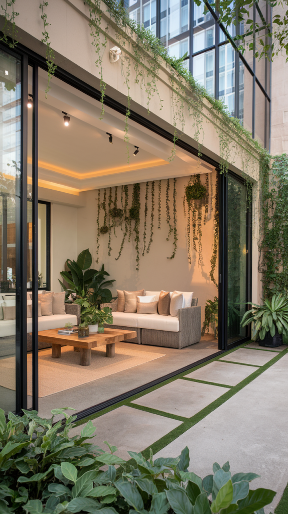 28 Modern Indoor-Outdoor Living Room Inspirations for Seamless Living