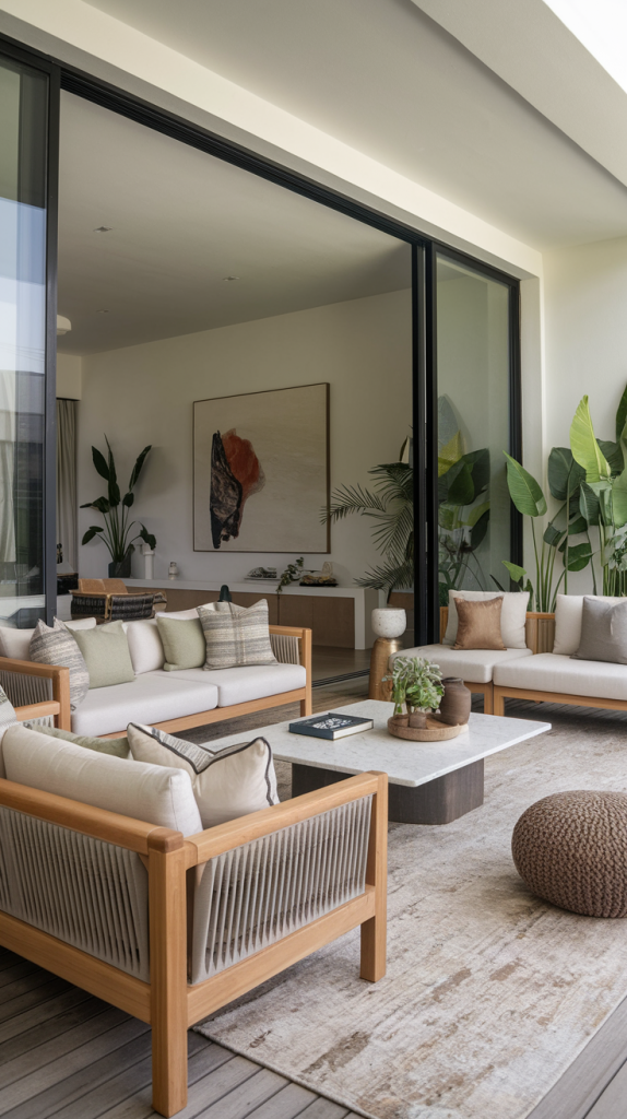 28 Modern Indoor-Outdoor Living Room Inspirations for Seamless Living