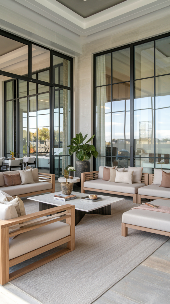 28 Modern Indoor-Outdoor Living Room Inspirations for Seamless Living