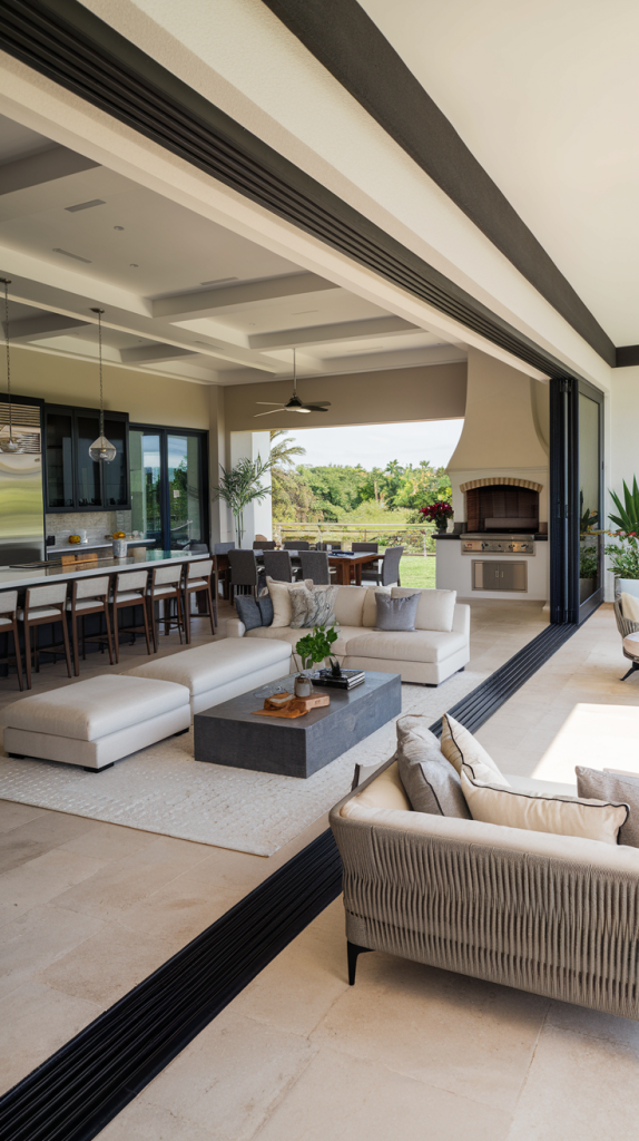 28 Modern Indoor-Outdoor Living Room Inspirations for Seamless Living