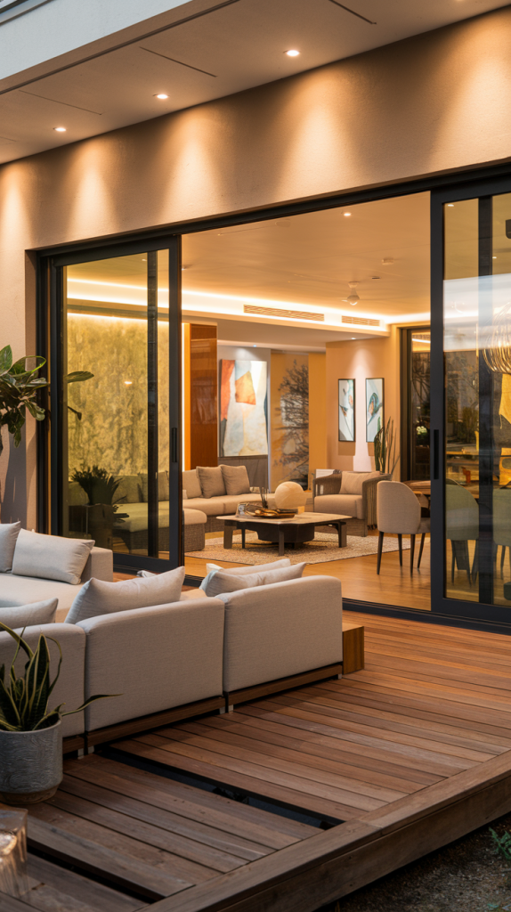 28 Modern Indoor-Outdoor Living Room Inspirations for Seamless Living