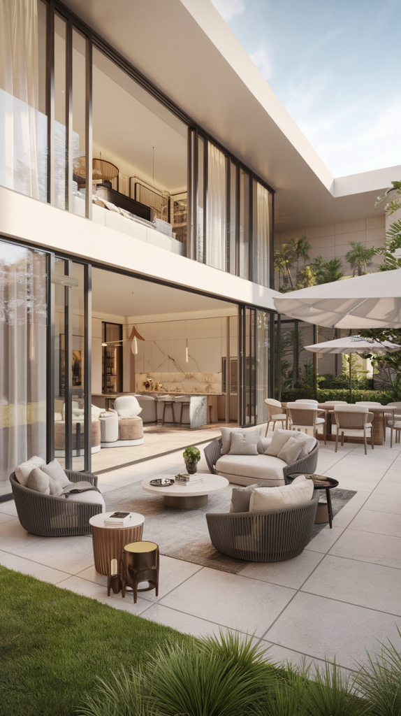 28 Modern Indoor-Outdoor Living Room Inspirations for Seamless Living