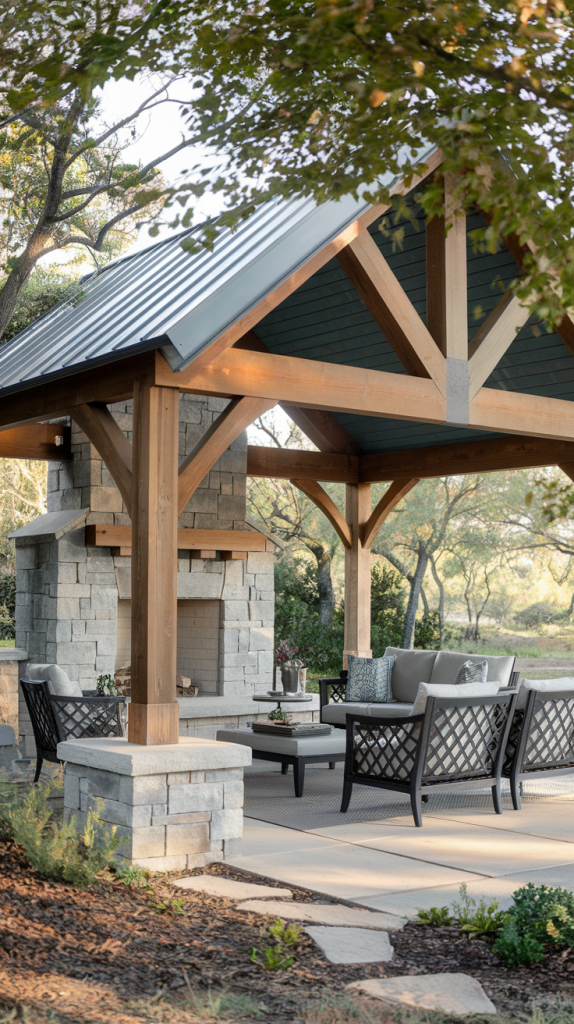 30 Stunning Outdoor Pavilion Ideas for a Dreamy Backyard Retreat