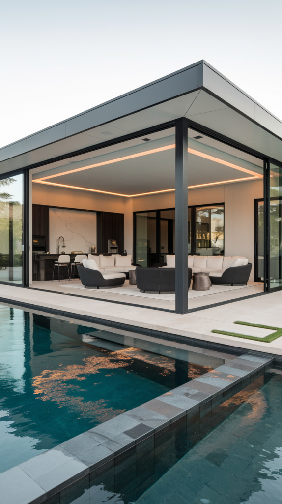 Upgrade Your Outdoor Space: 32 Inspiring Pool Pavilion Ideas