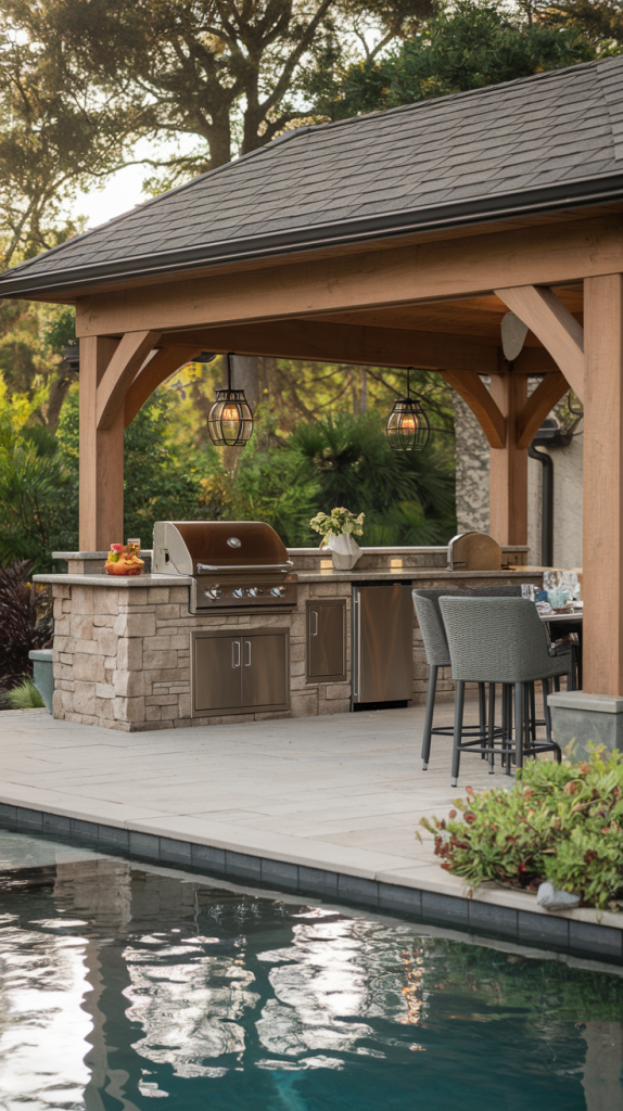 Upgrade Your Outdoor Space: 32 Inspiring Pool Pavilion Ideas