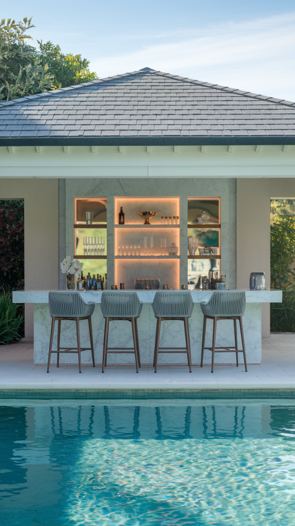 Upgrade Your Outdoor Space: 32 Inspiring Pool Pavilion Ideas