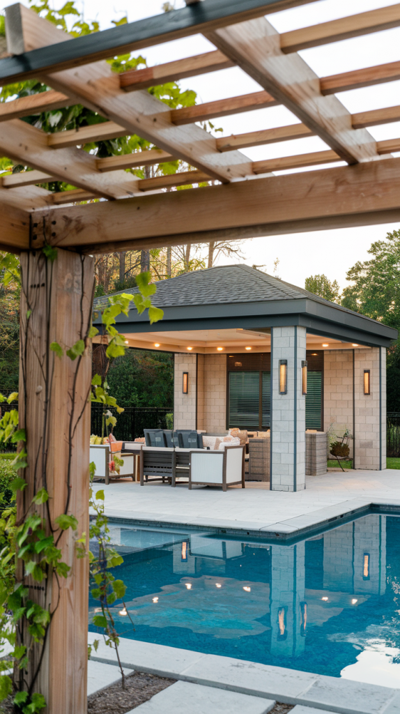 Upgrade Your Outdoor Space: 32 Inspiring Pool Pavilion Ideas