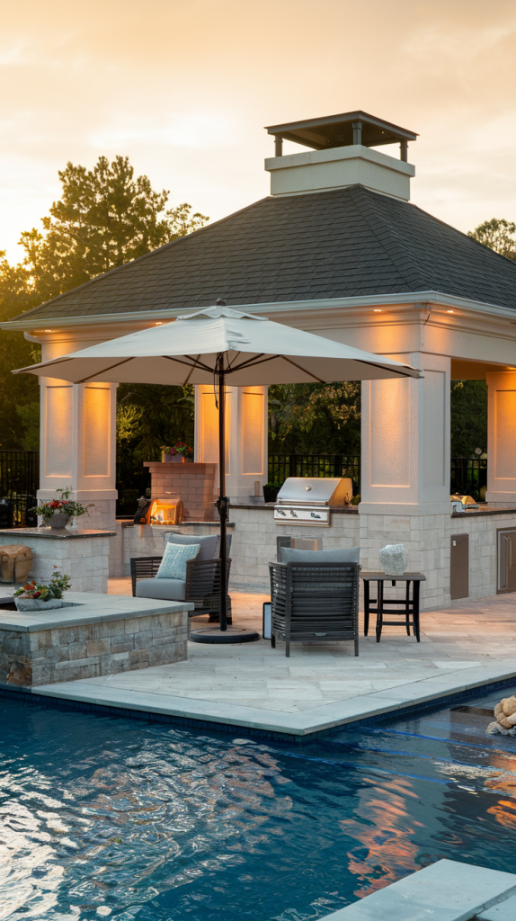 Upgrade Your Outdoor Space: 32 Inspiring Pool Pavilion Ideas