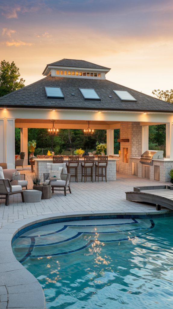 Upgrade Your Outdoor Space: 32 Inspiring Pool Pavilion Ideas