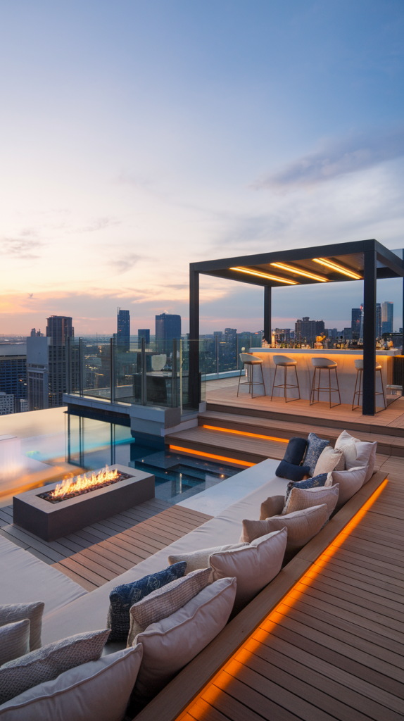 Rooftop Retreats: 30 Creative Terrace Designs to Maximize Your Skyline Views