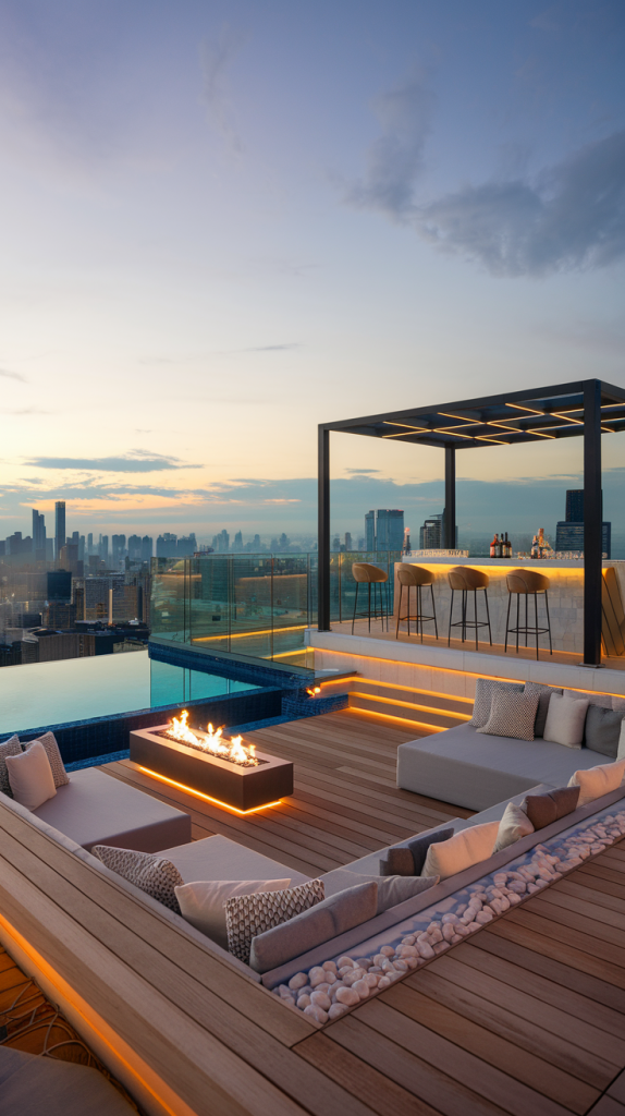 Rooftop Retreats: 30 Creative Terrace Designs to Maximize Your Skyline Views