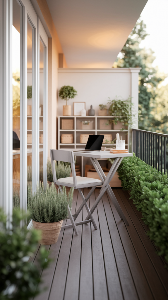 Small to Spacious: 32 Balcony Workspace Ideas for Every Lifestyle