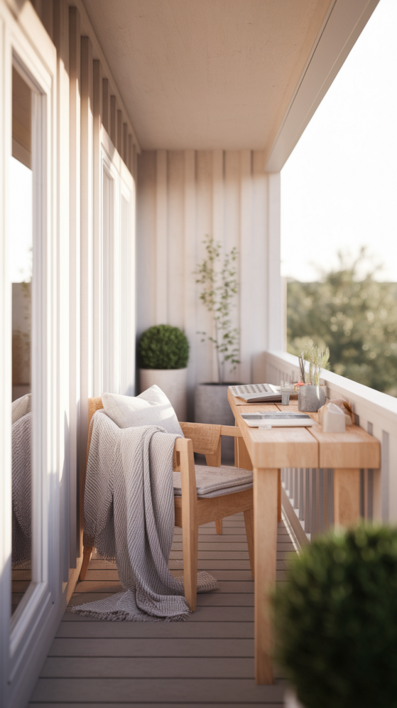 Small to Spacious: 32 Balcony Workspace Ideas for Every Lifestyle