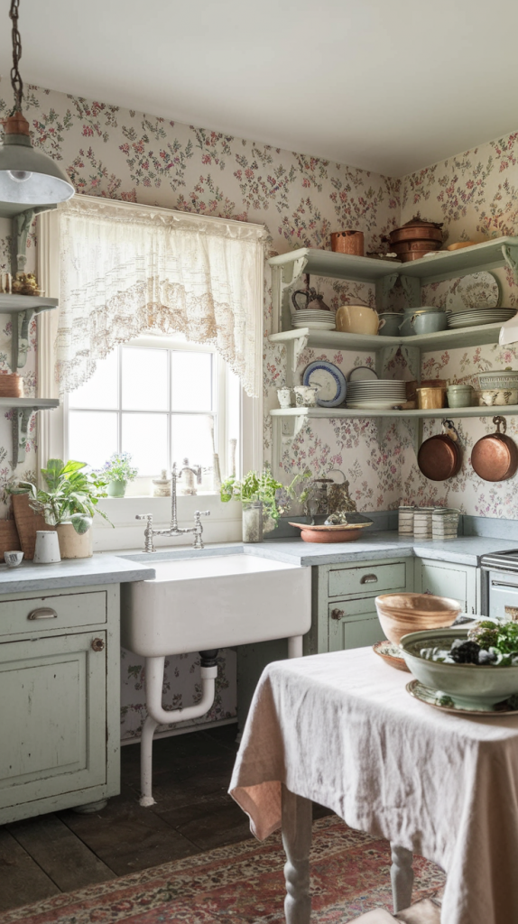 From Vintage Charm to Modern Whimsy: 30 Cottage Core Kitchen Inspirations You’ll Love