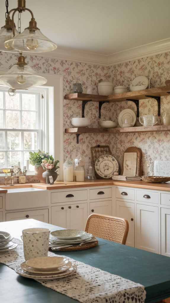From Vintage Charm to Modern Whimsy: 30 Cottage Core Kitchen Inspirations You’ll Love