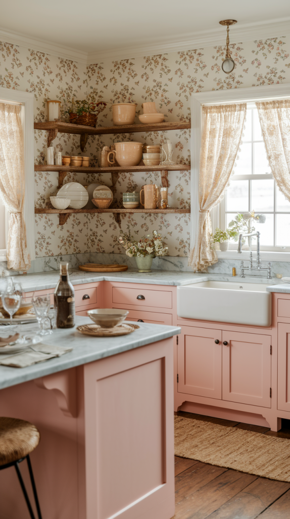 From Vintage Charm to Modern Whimsy: 30 Cottage Core Kitchen Inspirations You’ll Love