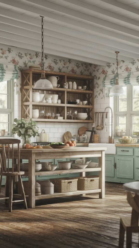 From Vintage Charm to Modern Whimsy: 30 Cottage Core Kitchen Inspirations You’ll Love