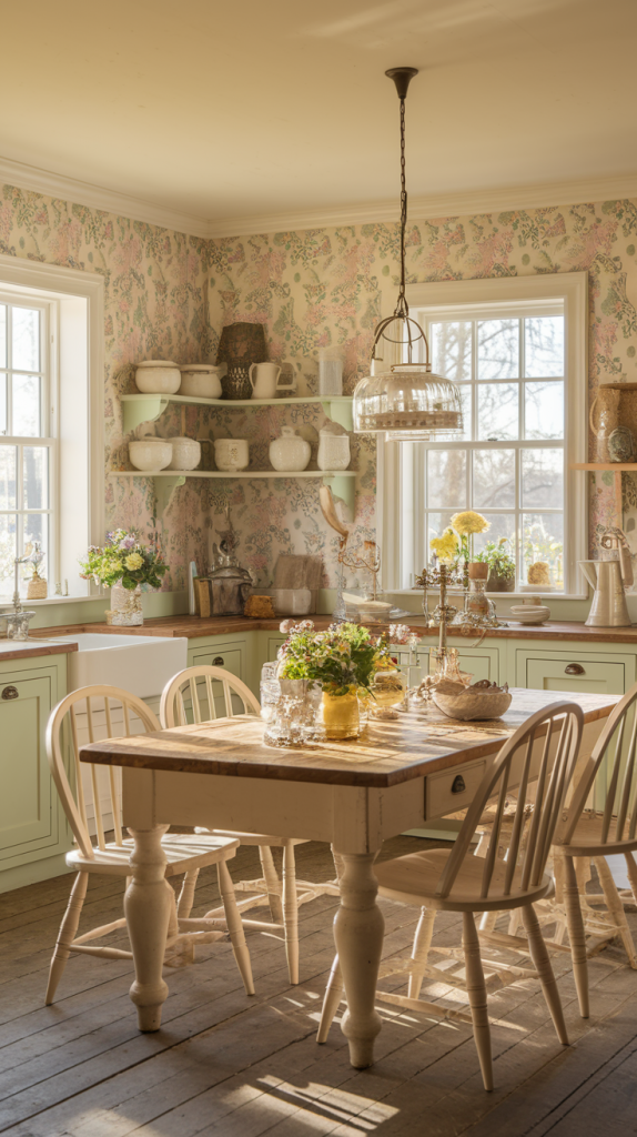 From Vintage Charm to Modern Whimsy: 30 Cottage Core Kitchen Inspirations You’ll Love
