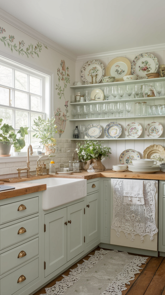 From Vintage Charm to Modern Whimsy: 30 Cottage Core Kitchen Inspirations You’ll Love