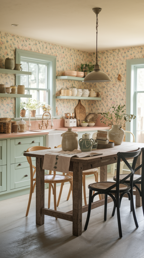 From Vintage Charm to Modern Whimsy: 30 Cottage Core Kitchen Inspirations You’ll Love