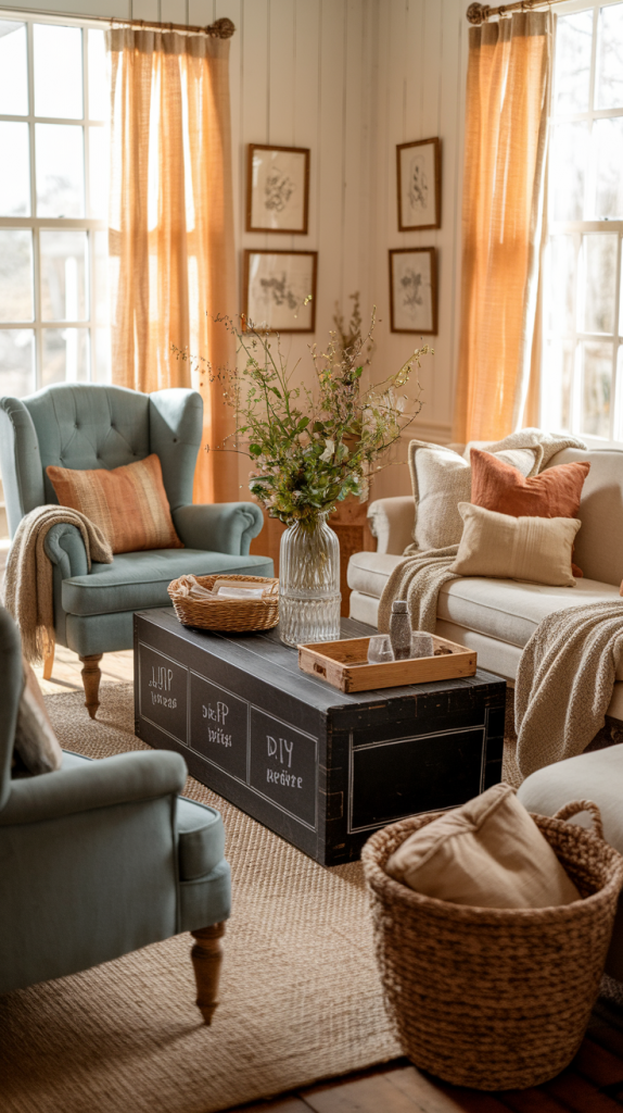From English Charm to Coastal Bliss: 30 Cottage Living Room Inspirations