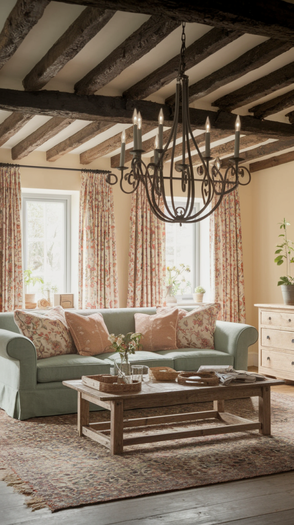 From English Charm to Coastal Bliss: 30 Cottage Living Room Inspirations