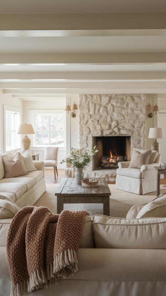 28 Farmhouse Living Room Ideas That Blend Rustic Charm With Modern Elegance