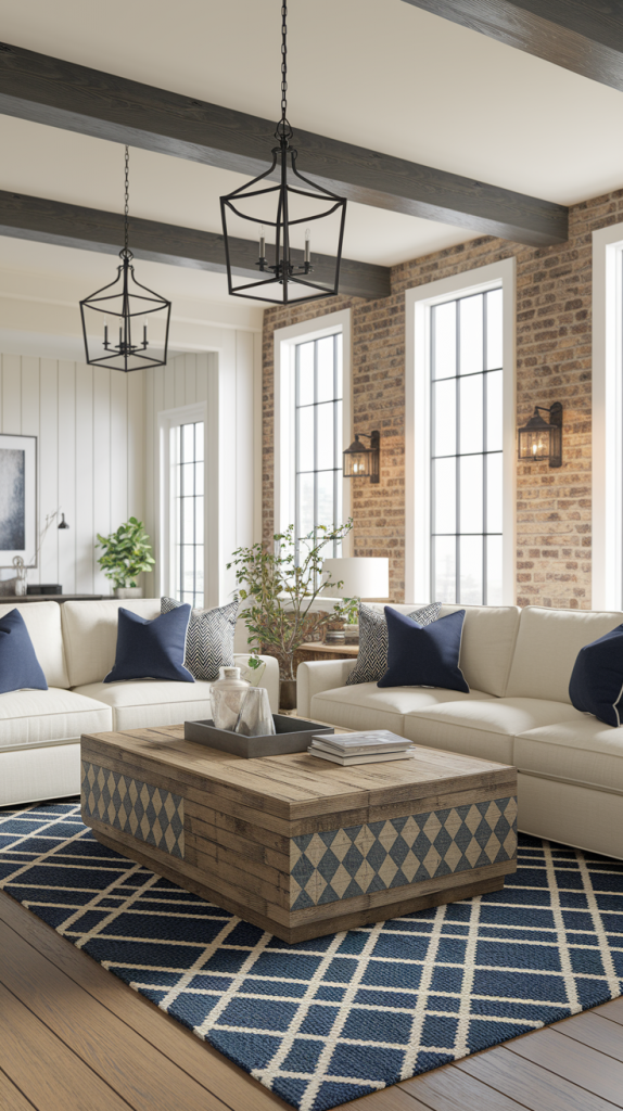 28 Farmhouse Living Room Ideas That Blend Rustic Charm With Modern Elegance