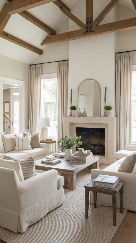 28 Farmhouse Living Room Ideas That Blend Rustic Charm With Modern Elegance