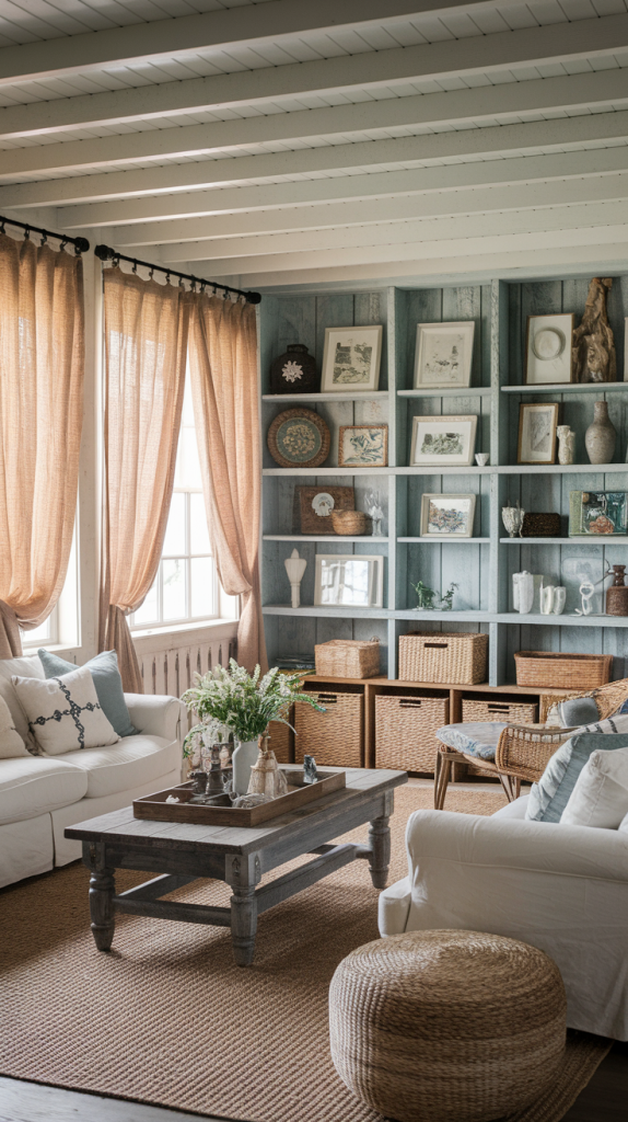 28 Farmhouse Living Room Ideas That Blend Rustic Charm With Modern Elegance