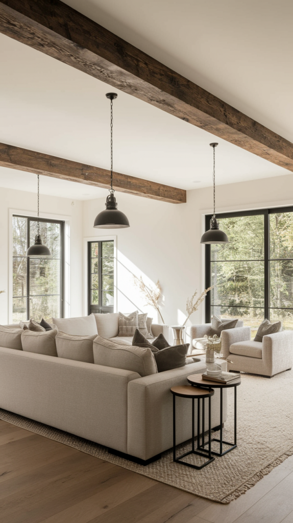 28 Farmhouse Living Room Ideas That Blend Rustic Charm With Modern Elegance