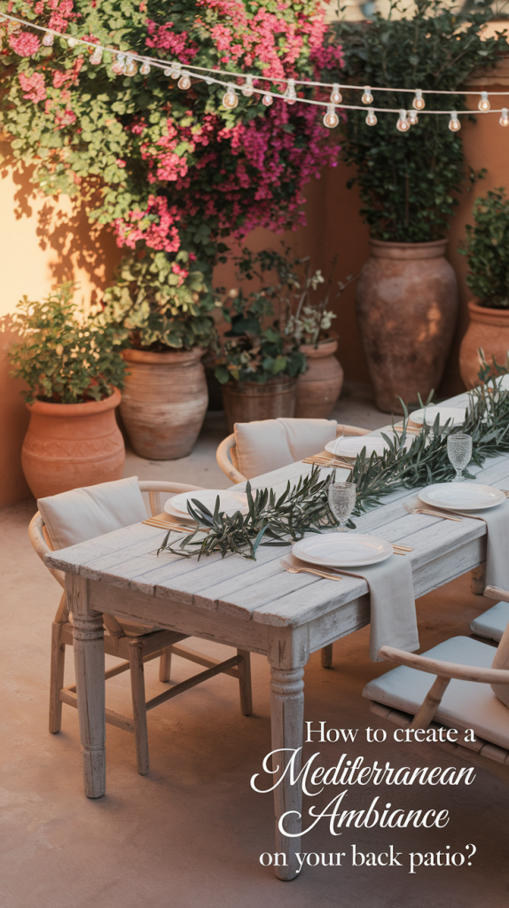 How to Create a Mediterranean Ambiance on Your Back Patio in 2025