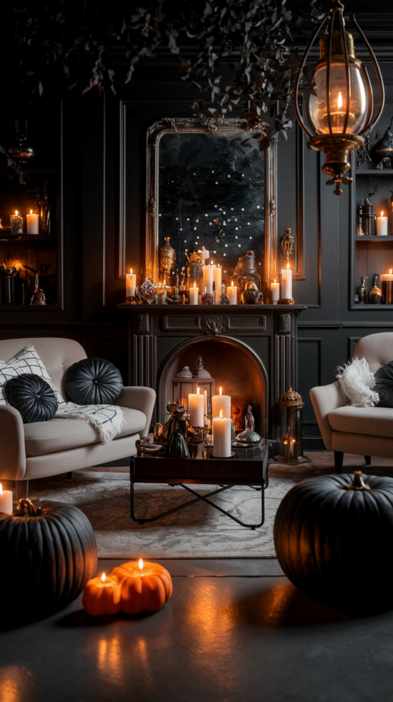 Modern Meets Macabre: 27 Halloween Indoor Decor Ideas You’ll Love