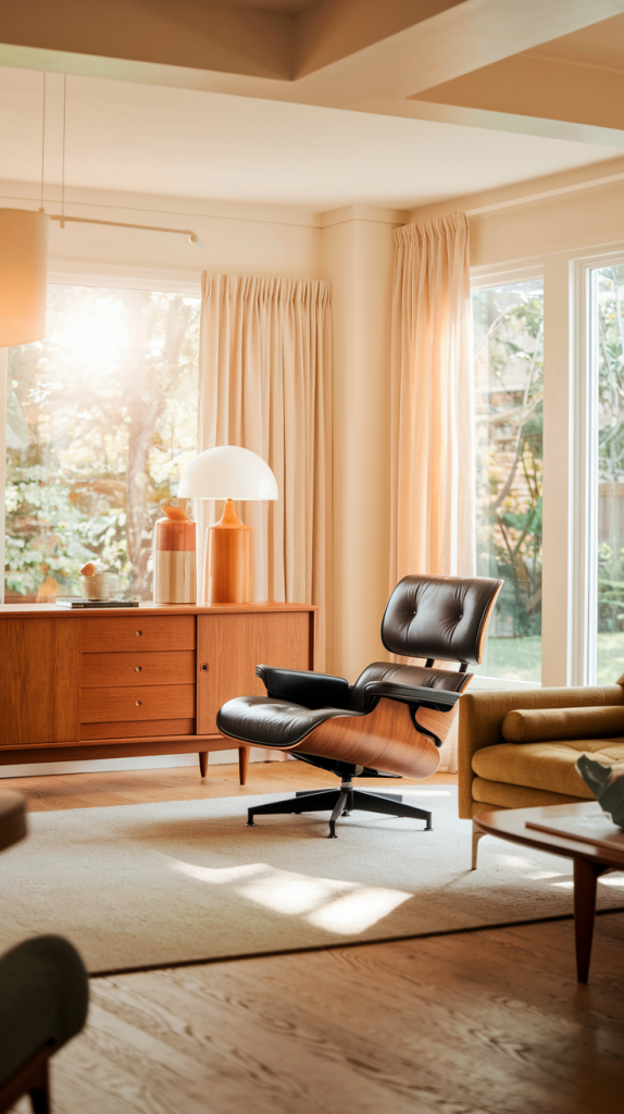 30 Mid-Century Modern Living Room Designs That Define Effortless Elegance