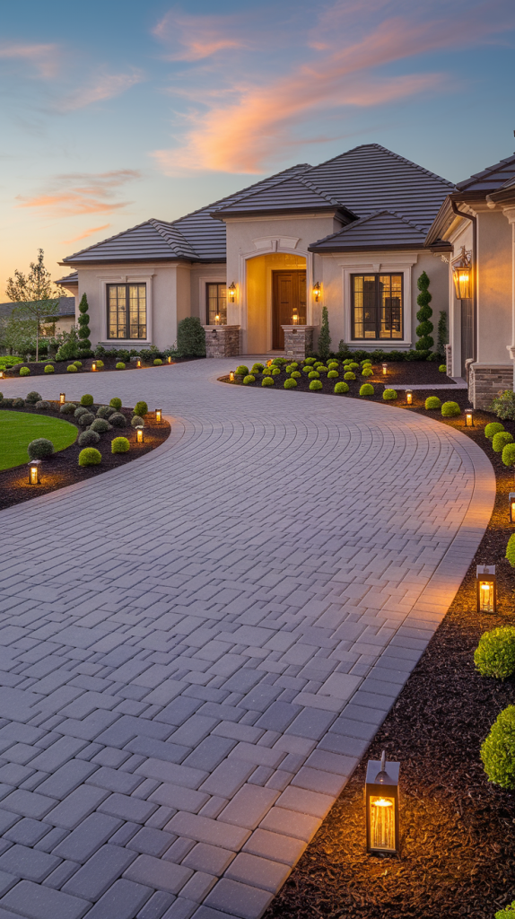 Upgrade Your Entrance: 28 Stylish and Functional Modern Driveway Ideas
