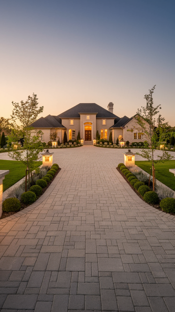 Upgrade Your Entrance: 28 Stylish and Functional Modern Driveway Ideas