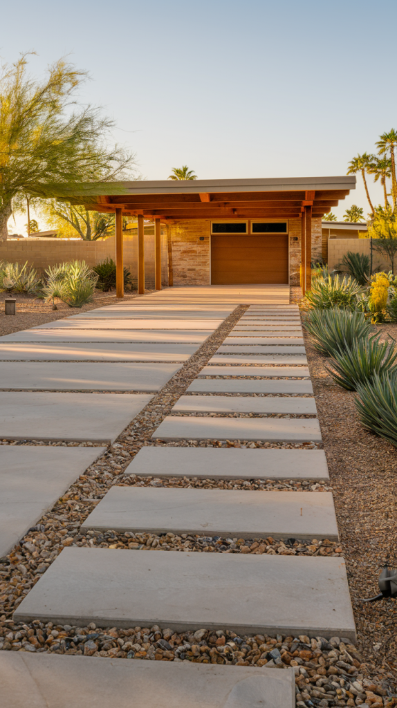 Upgrade Your Entrance: 28 Stylish and Functional Modern Driveway Ideas