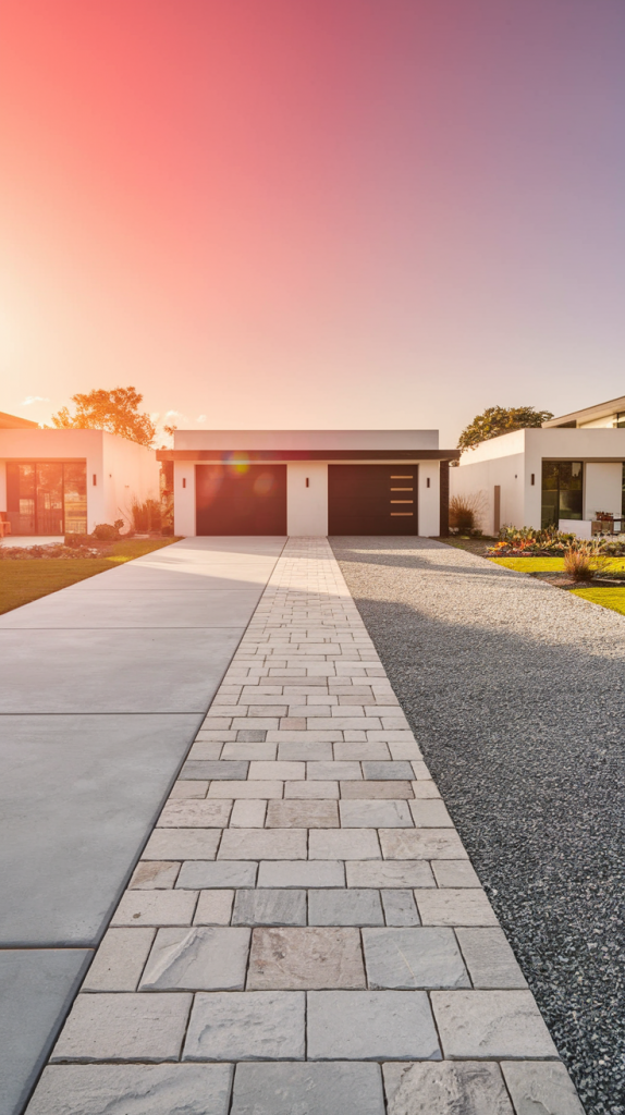 Upgrade Your Entrance: 28 Stylish and Functional Modern Driveway Ideas