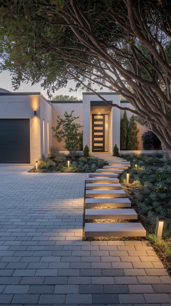 Upgrade Your Entrance: 28 Stylish and Functional Modern Driveway Ideas