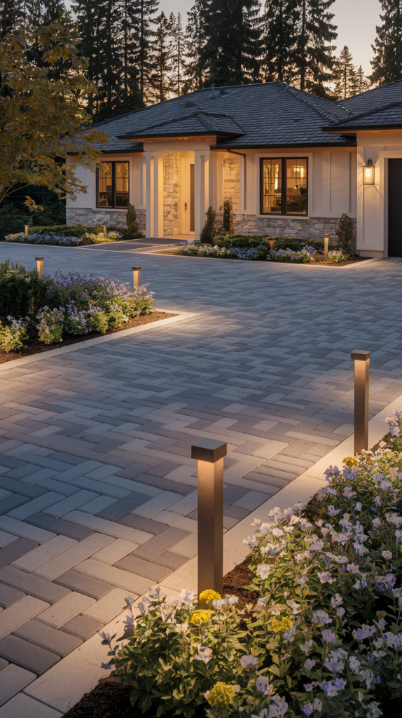 Upgrade Your Entrance: 28 Stylish and Functional Modern Driveway Ideas