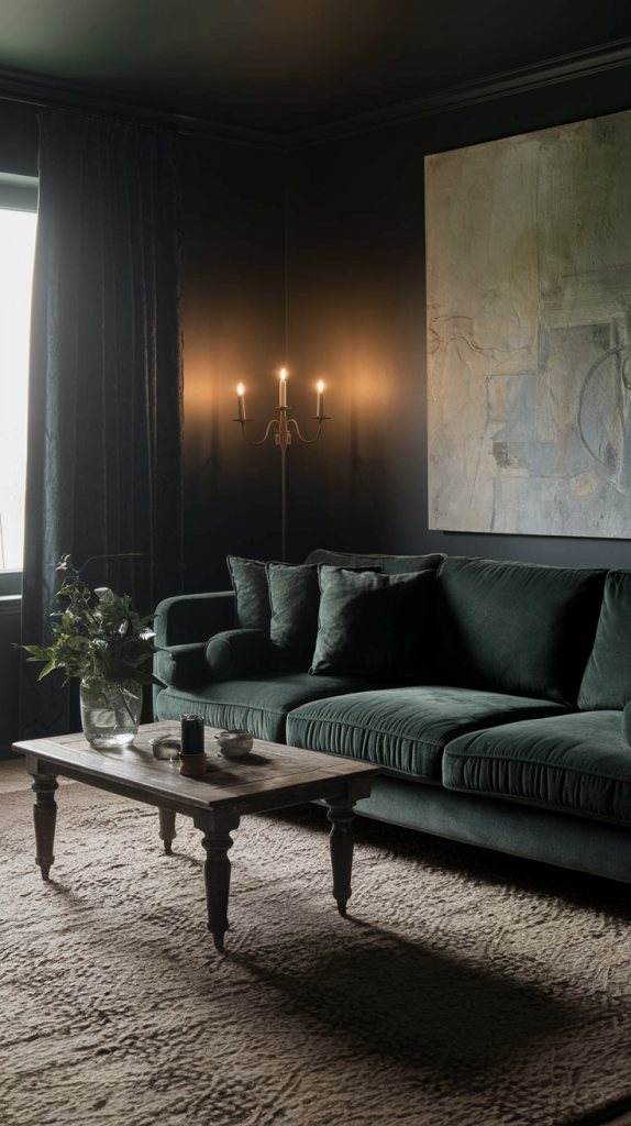 Moody Living Room Magic: 32 Stylish Ideas for a Bold and Inviting Atmosphere