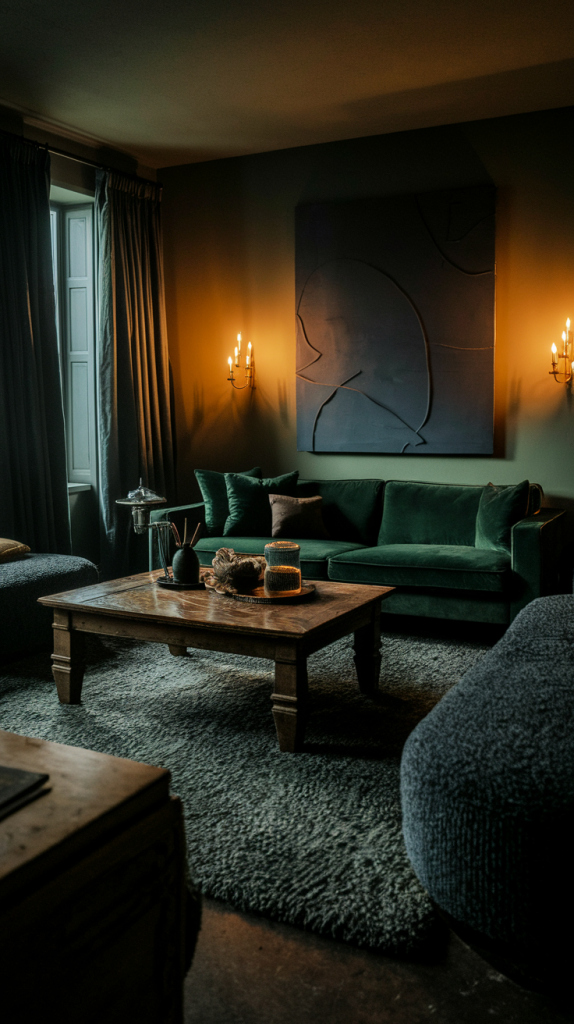 Moody Living Room Magic: 32 Stylish Ideas for a Bold and Inviting Atmosphere