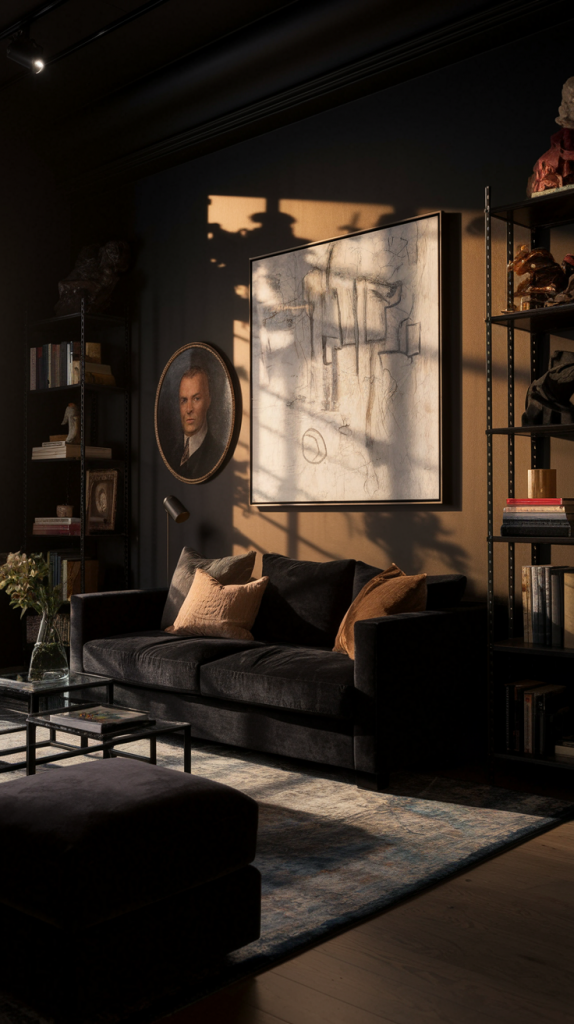 Moody Living Room Magic: 32 Stylish Ideas for a Bold and Inviting Atmosphere