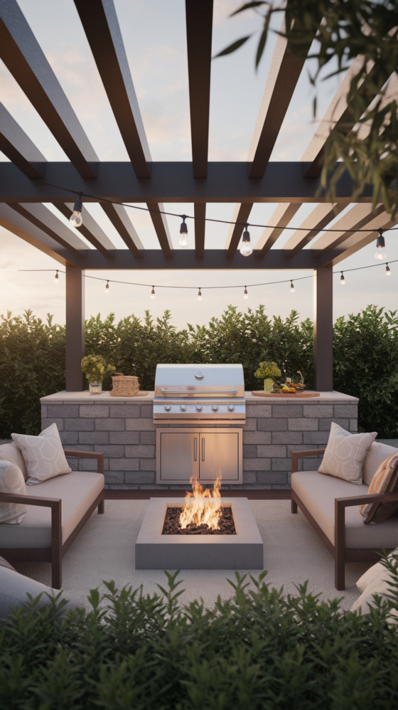 Grill in Style: 28 Must-Try Outdoor BBQ Area With Roof Designs