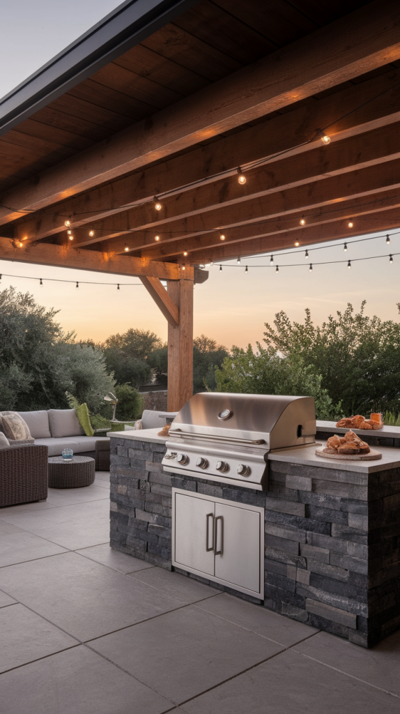 Grill in Style: 28 Must-Try Outdoor BBQ Area With Roof Designs
