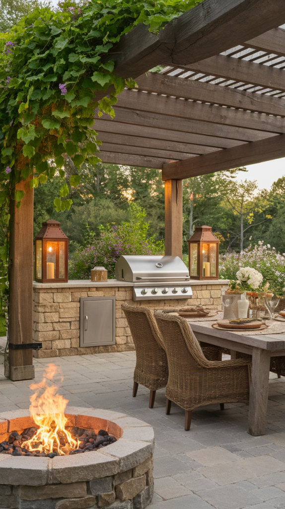 Grill in Style: 28 Must-Try Outdoor BBQ Area With Roof Designs