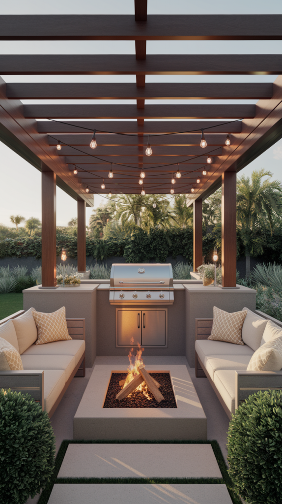 Grill in Style: 28 Must-Try Outdoor BBQ Area With Roof Designs