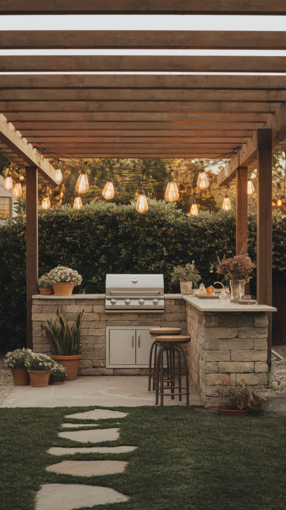 Grill in Style: 28 Must-Try Outdoor BBQ Area With Roof Designs