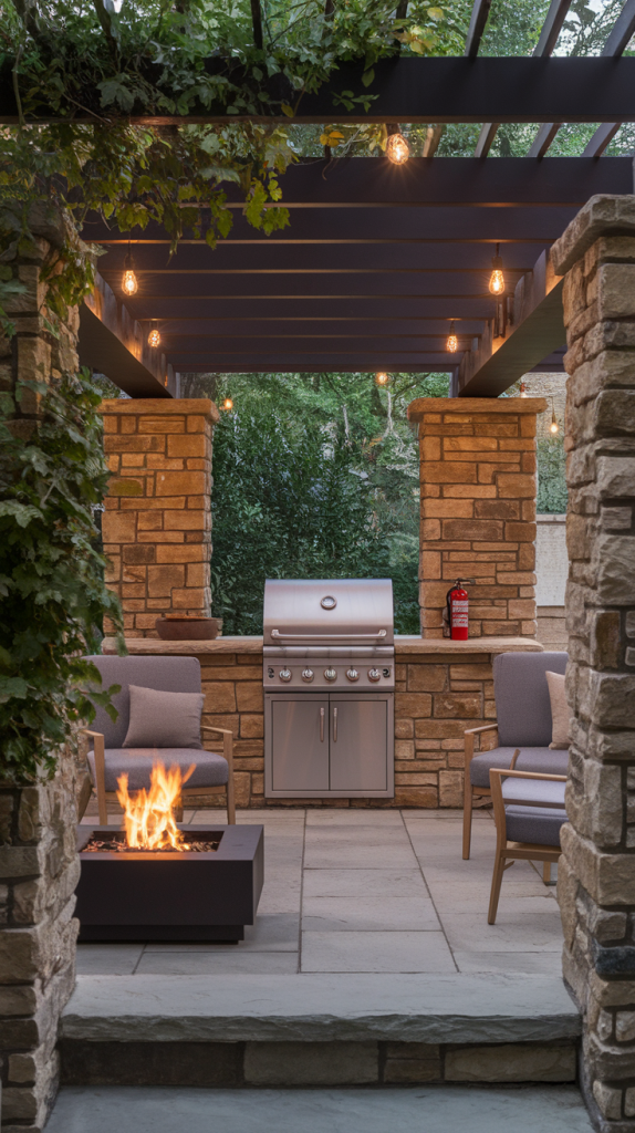 Grill in Style: 28 Must-Try Outdoor BBQ Area With Roof Designs
